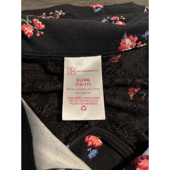 NWT No Boundaries Women's Button Front Floral Print Dress Size XL - Picture 6 of 8